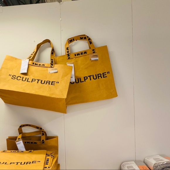 VIRGIL ABLOH IKEA SCULPTURE MARKERAD CARRIER BAG - Picture 6 of 6